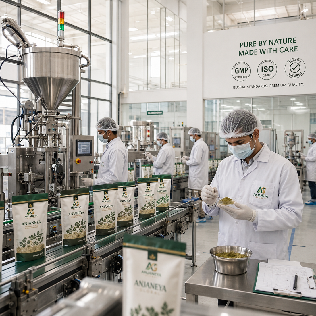 Herbal Manufacturing Process | Anjaneya Global