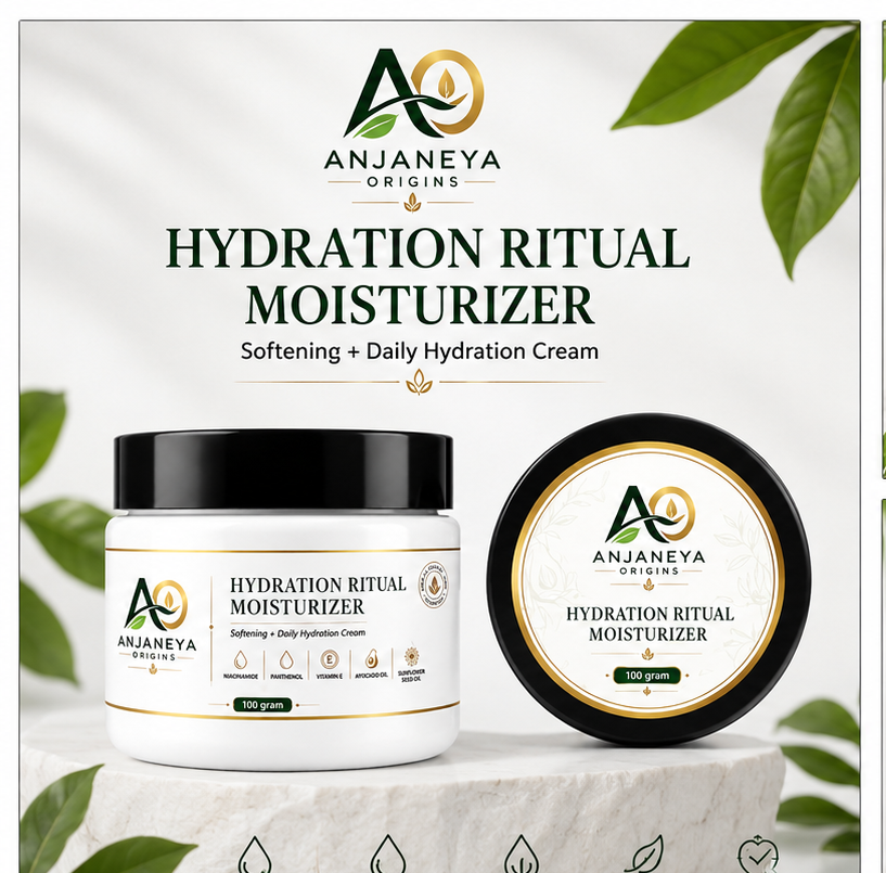 Anjaneya Origins Hydration Ritual Moisturizer | Softening & Daily Hydration Cream | For All Skin Types | 100 g
