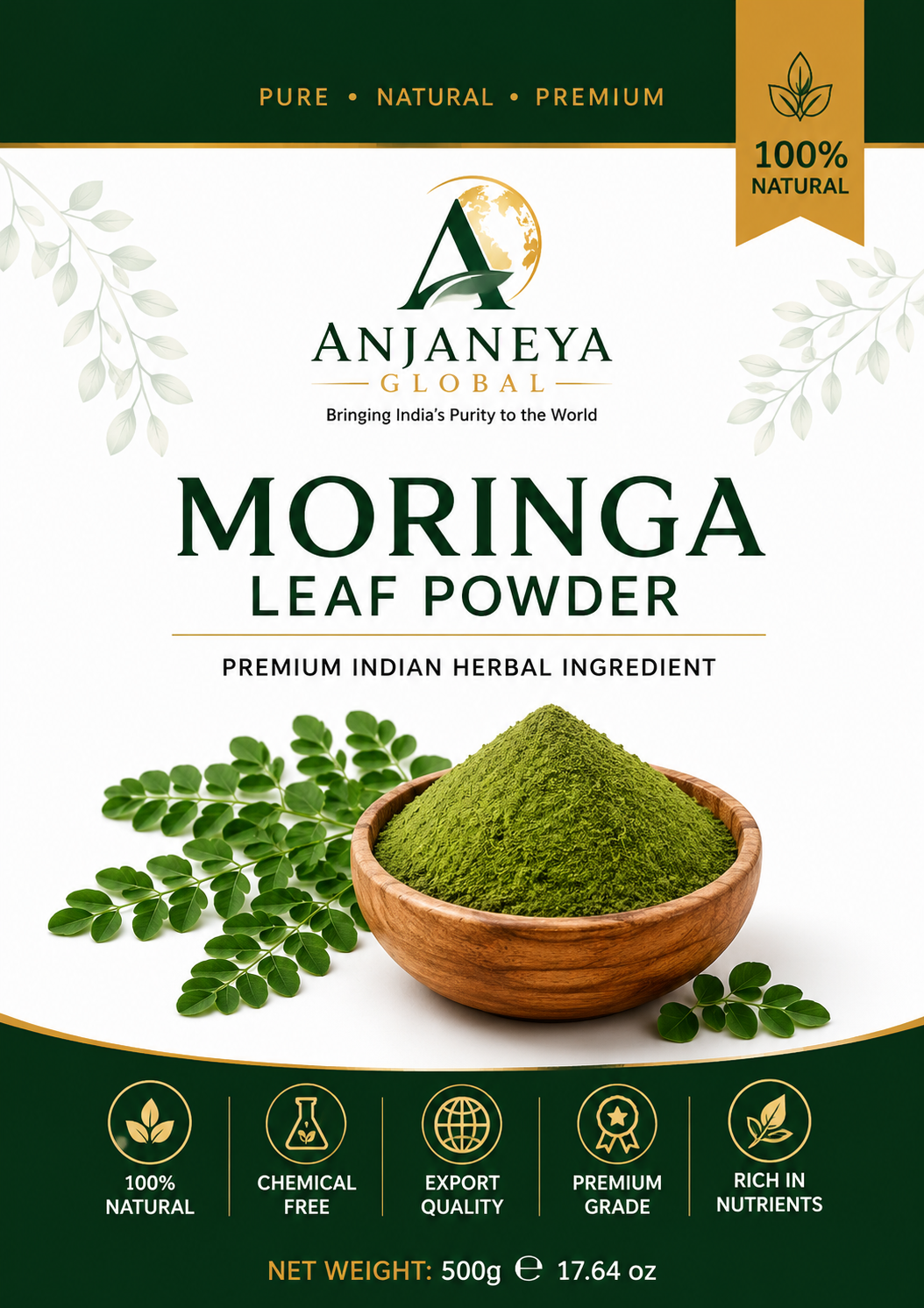 Premium Moringa Leaf Powder